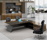 古典的なメラミン オフィス用家具の机のテーブルの足はテーブルおよび椅子に金属をかぶせる