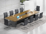 古典的なメラミン オフィス用家具の机のテーブルの足はテーブルおよび椅子に金属をかぶせる