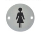 女性と男性 トイレ イメージ バスルーム ドア サイン アクリル カスタマイズ