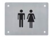 盲人の触覚認識標識 ブライル文字 ホテル用のトイレ標識