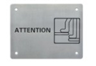 盲人の触覚認識標識 ブライル文字 ホテル用のトイレ標識