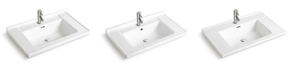 衛生洗面器を取付ける陶磁器の長方形の容器の浴室の洗面器のカウンター