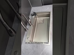 完全セット 滝 キッチン シンク ステンレス シンク 盛大 シングル ボウル 皿ラック Unde