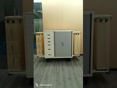 ABSプラスチック製、内蔵型テーブルキッチンゴミ箱、長寿命、グレーブルーカラー