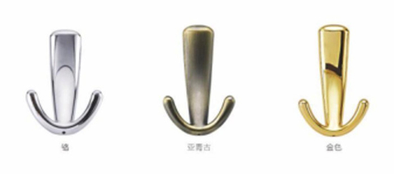 新品 亜鉛合金 クロム付着着物フック