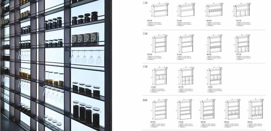 ブラック アルミ ミツバチ キャビネット 家具 寝室 リビング 収納 キャビネット