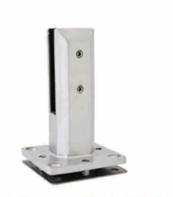 Adjustable Stainless Steel Duplex Square Base Plate Glass Spigot For Pool Fencing Balustrades Handrails