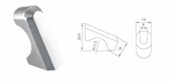 SUS304 ステンレス鋼のノブ 家具 青銅 ドアノブ ハンドル ドアノブ 装飾 ドラワー ハンドクラフト ホーンノブ