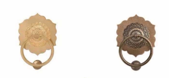Surface Mount Solid Customized Brass Animal Head Knocker Pull Handle Bronze Ring Handle Antique Lion Head Door Knocker