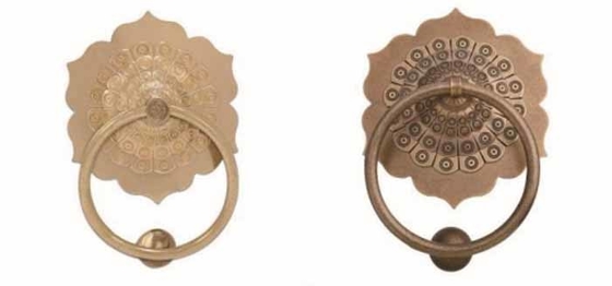 Surface Mount Solid Customized Brass Animal Head Knocker Pull Handle Bronze Ring Handle Antique Lion Head Door Knocker