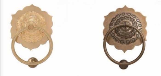 Surface Mount Solid Customized Brass Animal Head Knocker Pull Handle Bronze Ring Handle Antique Lion Head Door Knocker