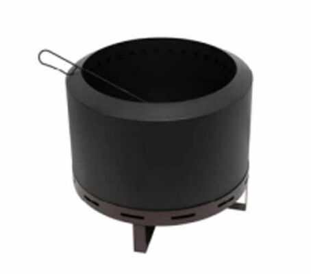 Round Black Camping Outdoor Firepit Barbecue Stove Steel Portable Mini Wood Burning Fire Pit Charcoal Bbq Grill
