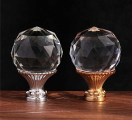 Luxury High Quality Furniture Drawer Bedroom Crystal Glass Brass Cabinet Door Pulls Kitchen Handles Knobs