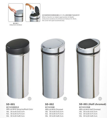 世帯の防水台所ゴミ箱24Lの誘導センサーのゴミ箱