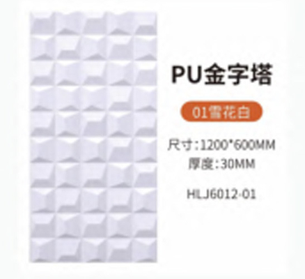 80mm Pu シングル&ダブルフェイス 軽量空洞レンガ背景壁飾り