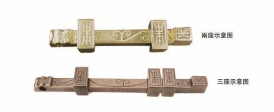 GRH 中国様式 門錠とボルト 古代の木製の扉のための純銅錠