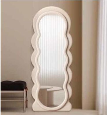 豪華家具 大型波形 不規則 大型 立体鏡 壁 全身鏡 全身鏡 床鏡