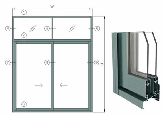 最新デザイン 防音強化複層ガラス シングルトラックアルミプロファイル
