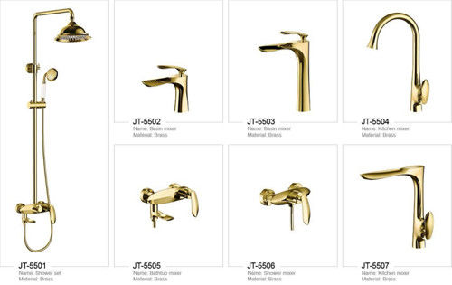 贅沢な金真鍮の浴室の洗面器のコックの単一の穴の台紙18L/Min