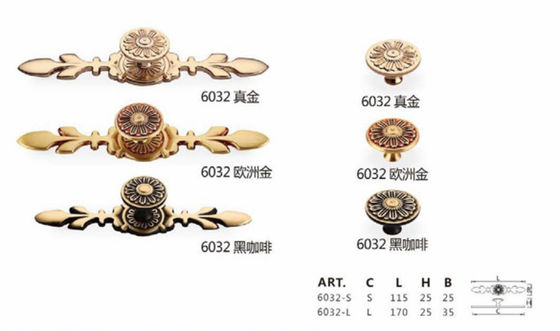 キャビネットのための贅沢な現代ブラス・ハンマー台所ハードウェア ノブ